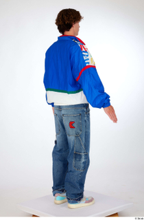 Lyle a-pose beige-blue sneakers blue jeans blue tracksuit jacket casual…
